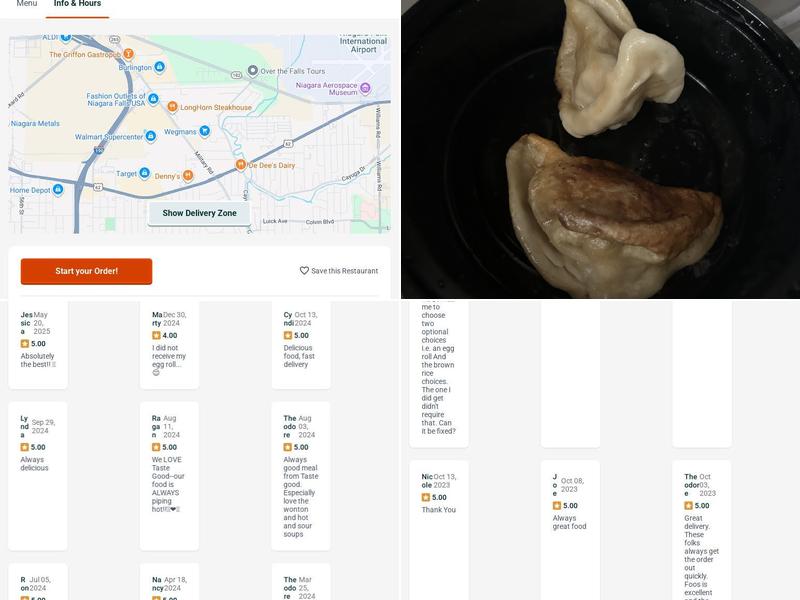 Taste Good Chinese Restaurant Menu