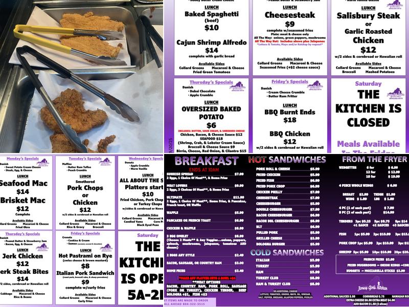 Jersey Girl's Kitchen Menu