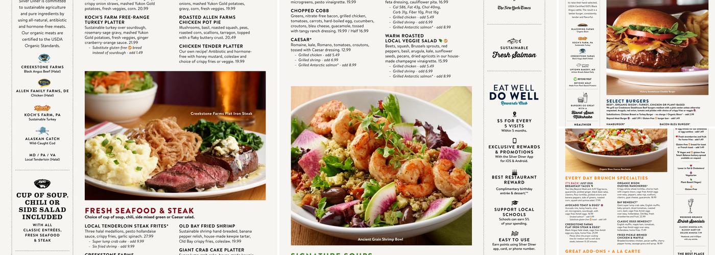 Silver Diner Menu