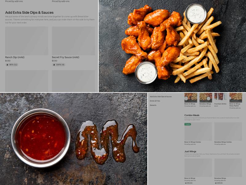 It's Just Wings Menu