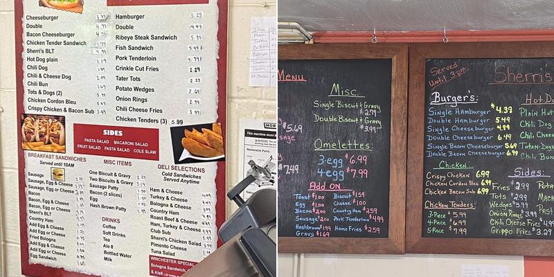 Sherris Menu