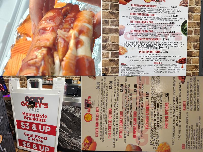 Ooey Gooeys Ohio Menu