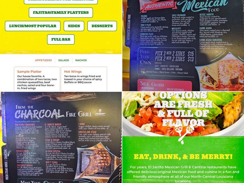 El Jarrito Mexican Grill Menu