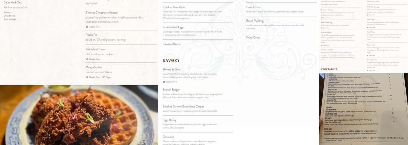 Vault & Cellar Menu