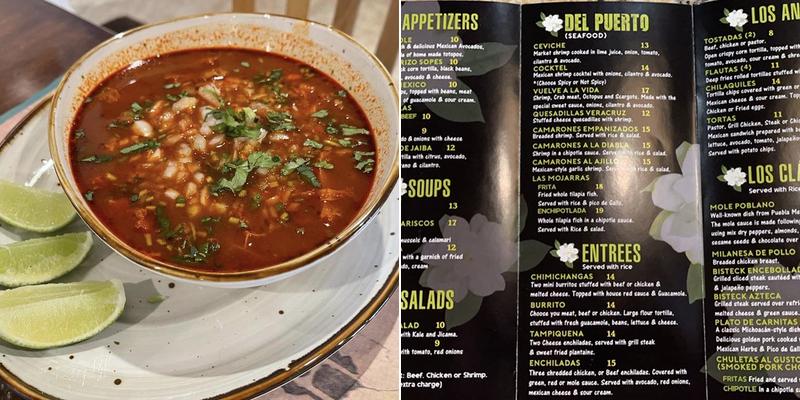 Gardenias Restaurant Menu