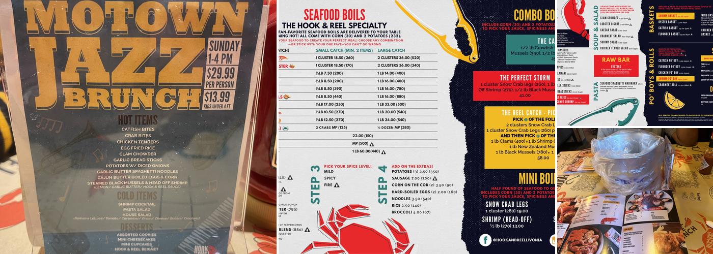 Hook & Reel Cajun Seafood & Bar Menu