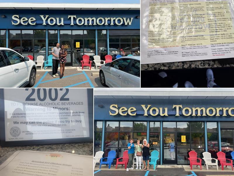 See You Tomorrow Menu