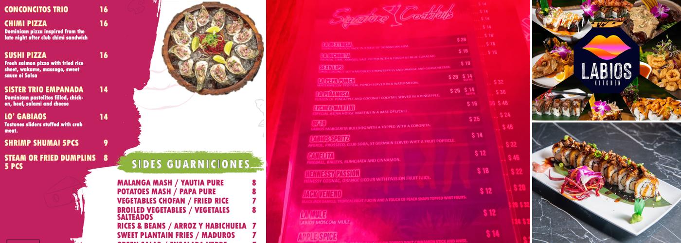 Labios Kitchen & Lounge Menu
