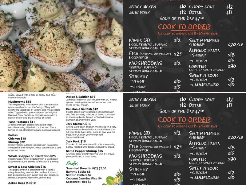 Dynamic Cuisines Menu