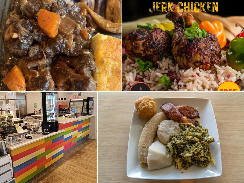 Combo Kitchen at Fiery Irie Jamaican Restaurant