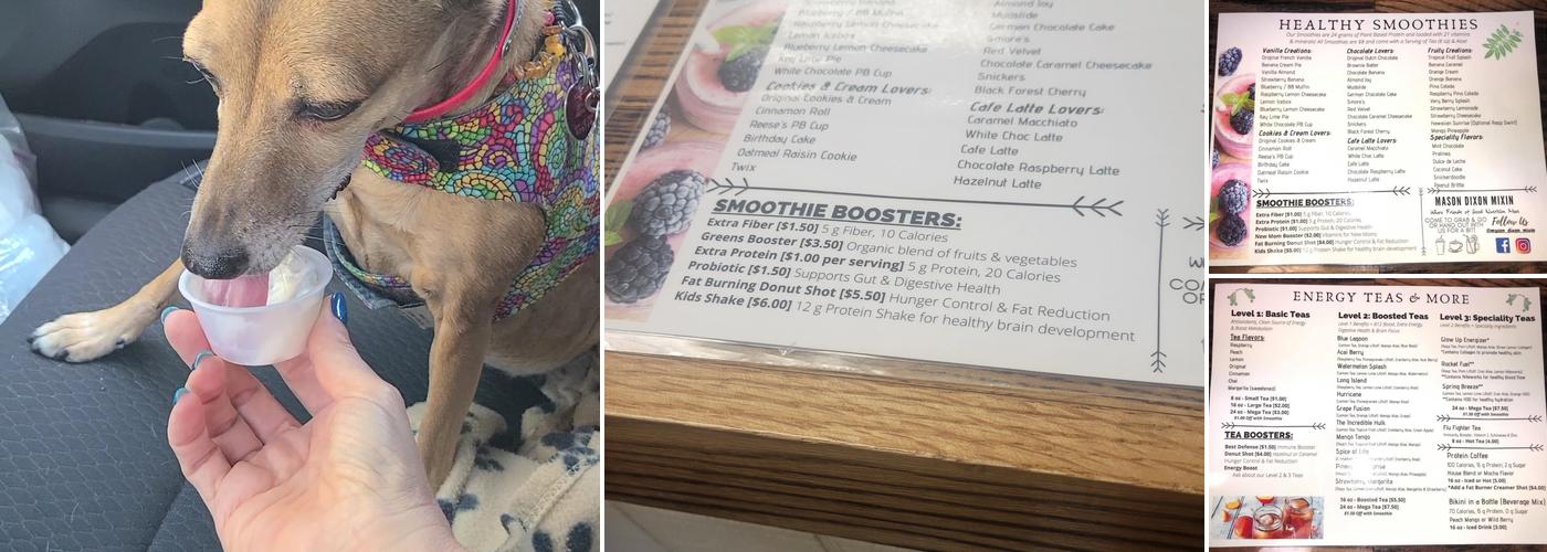 Mason Dixon Mixin Menu