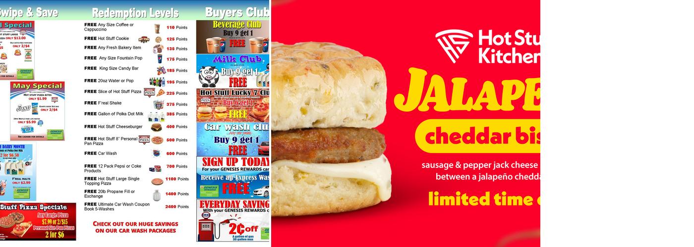 Hot Stuff Pizza Menu