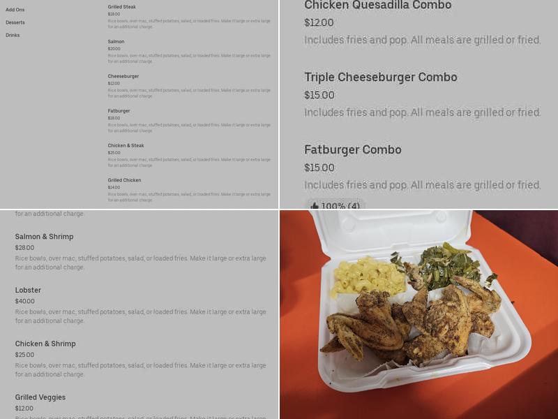 George good foods Menu