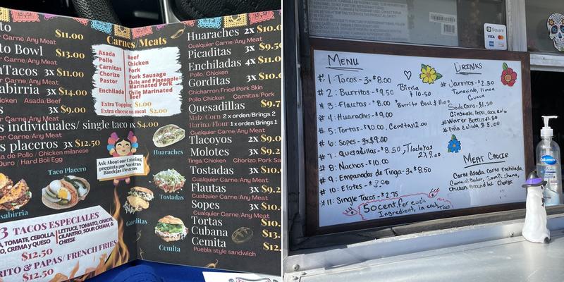 Taqueria Rita Menu