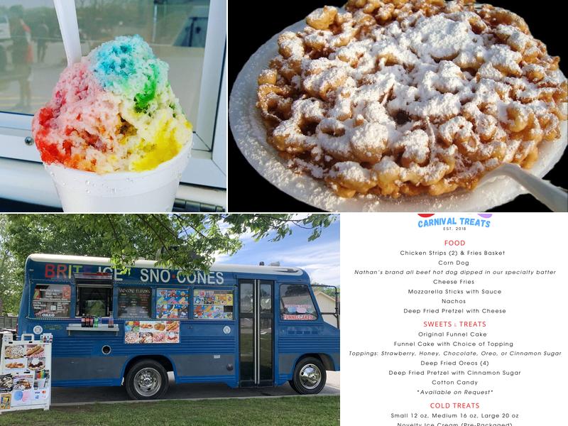 Brite Ice Sno Cones & Carnival Treats Menu