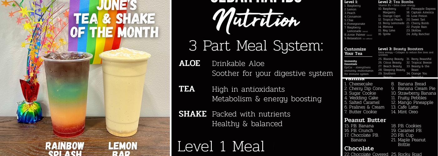 Cedar Rapids Nutrition Menu