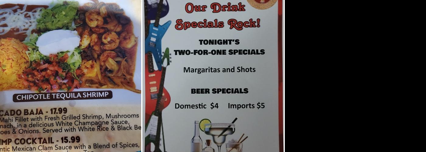 Don Marcós Cantina Menu