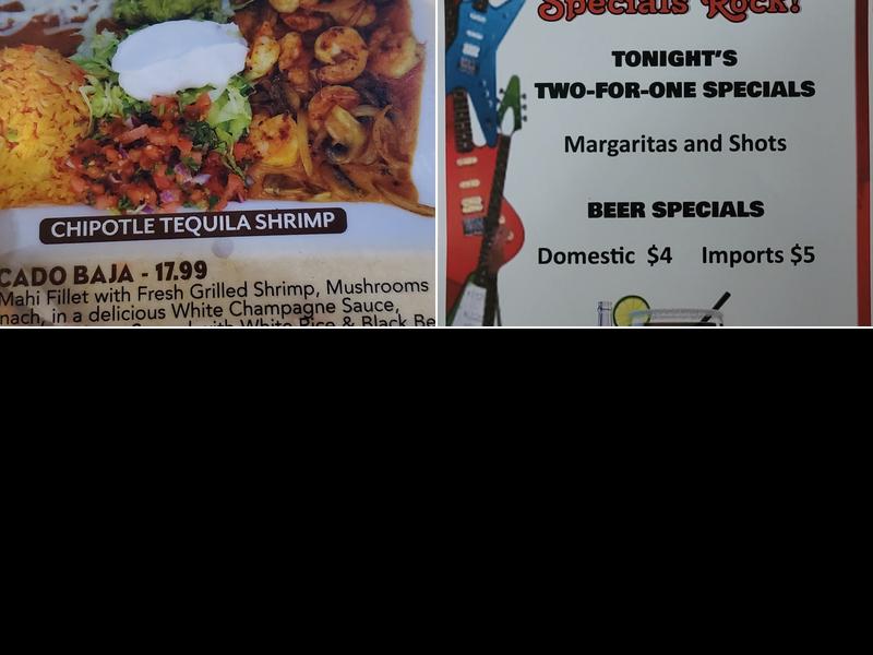 Don Marcós Cantina Menu