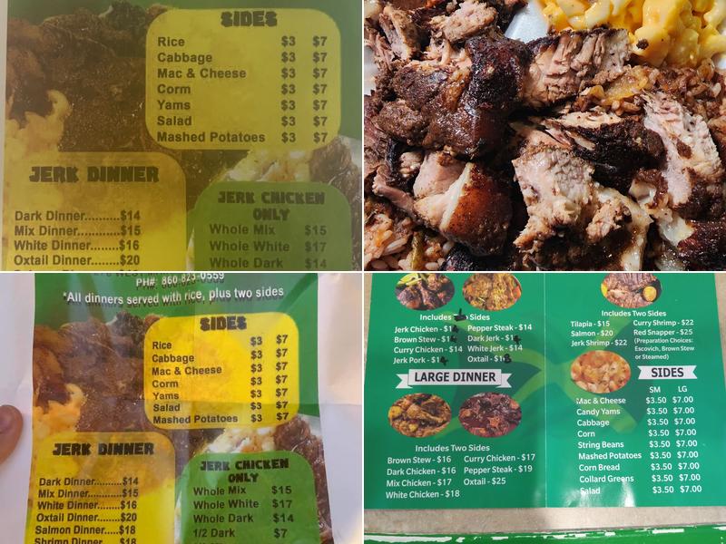 Saint Bess Jerk Hub Menu