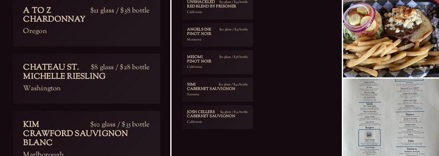 J.R. Cash's Grill and Bar Menu