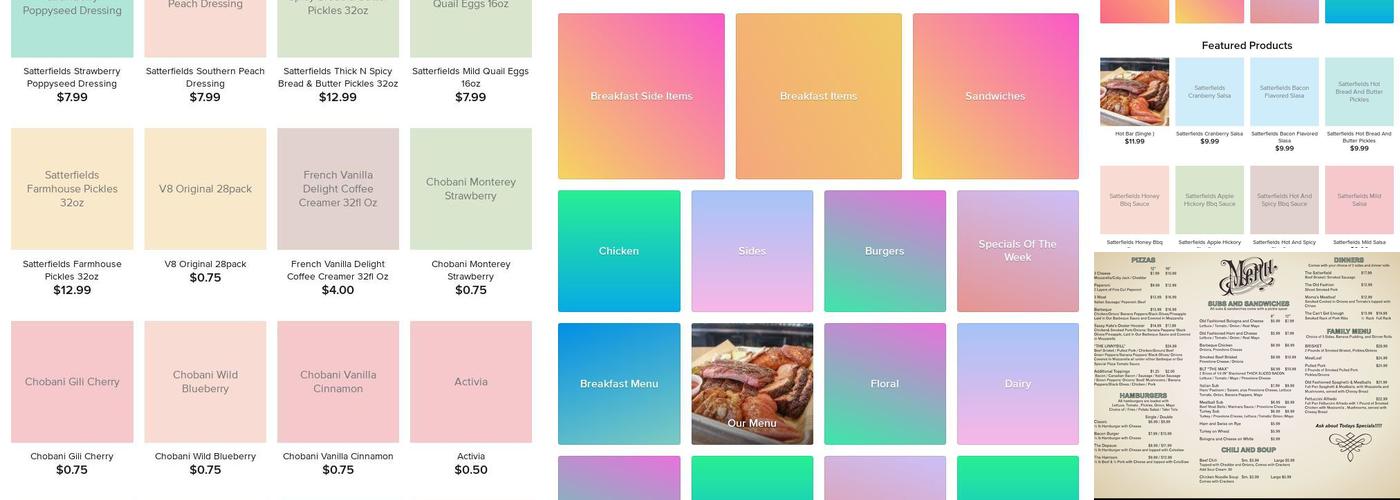 Satterfields Floyds Knobs Menu