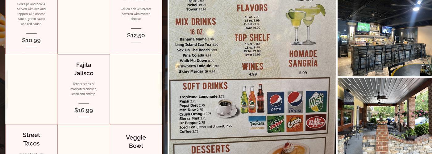 Agave’s Gainesboro Menu