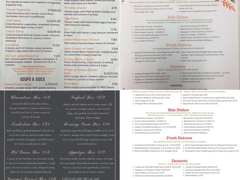 Your Grate Escape Menu