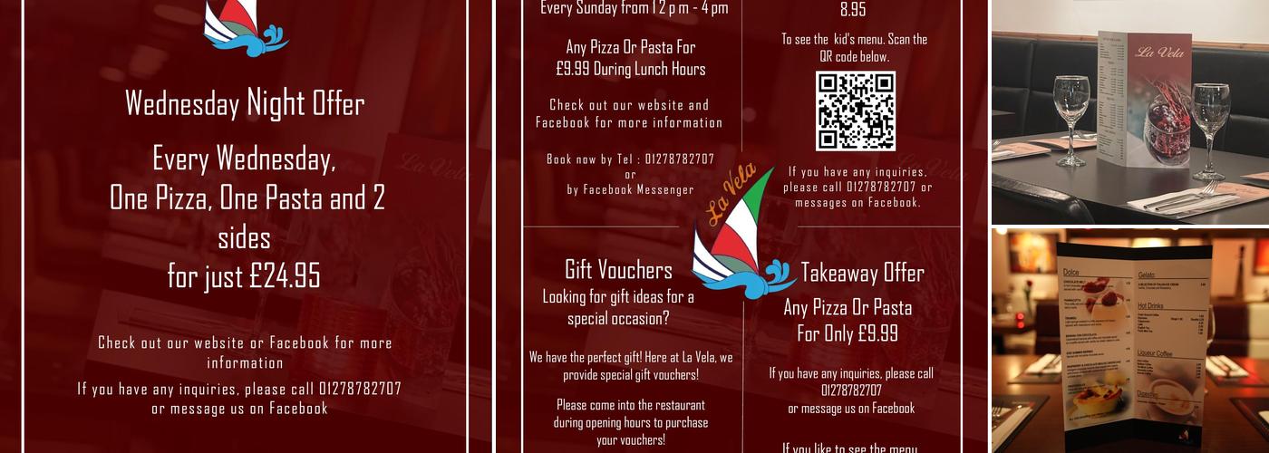 La Vela Ristorante Menu
