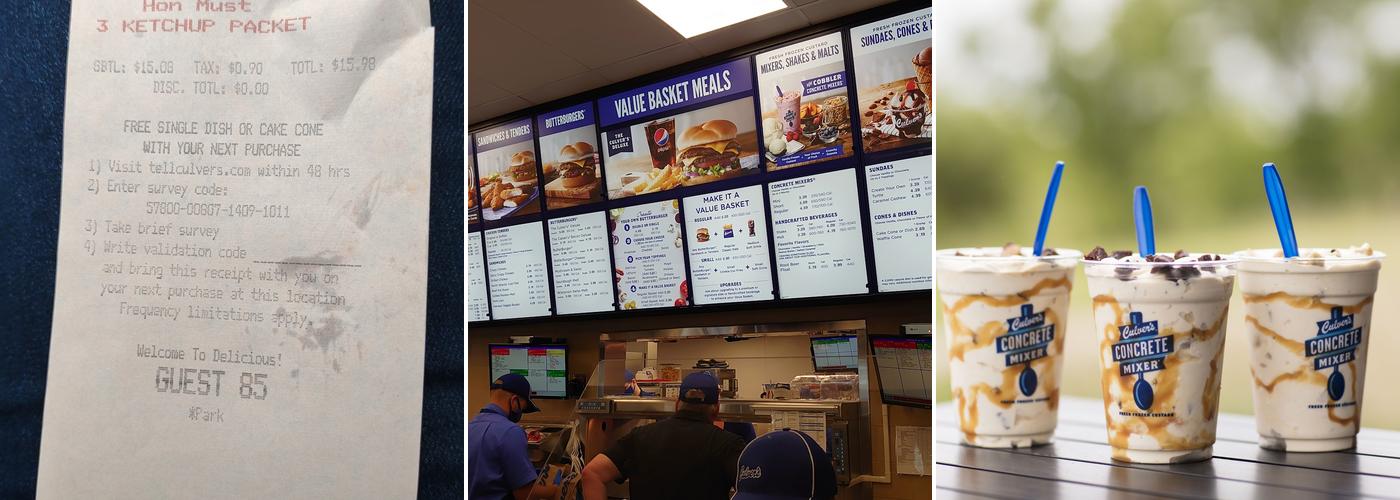 Culver’s Menu