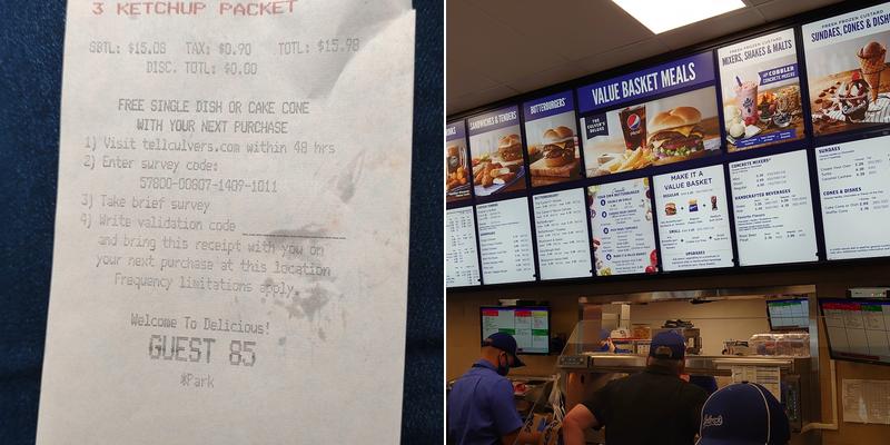 Culver’s Menu