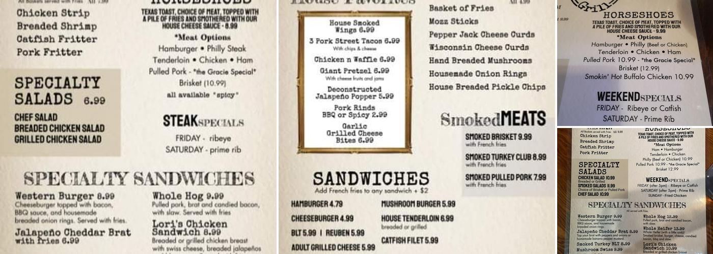Floyd's 104 Menu