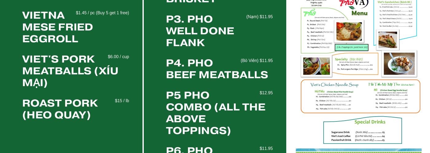 PhoVA Menu