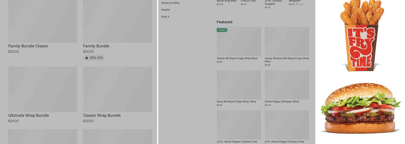 Burger King Menu