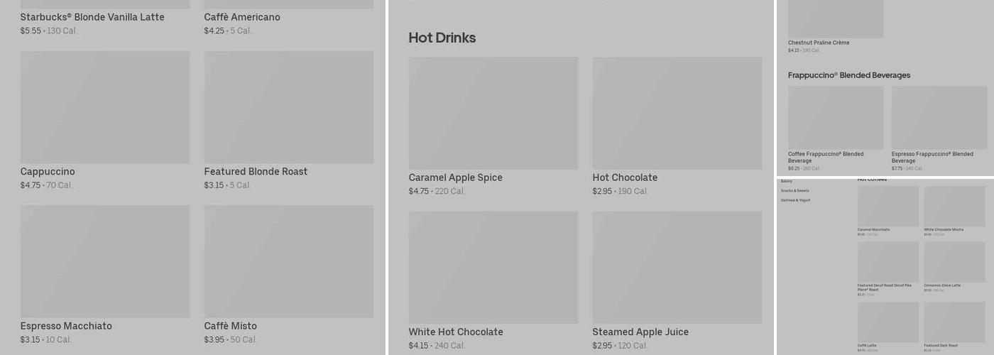 Starbucks Menu