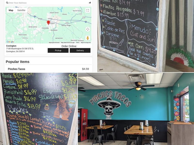 PINCHES TACOS SHACK Menu