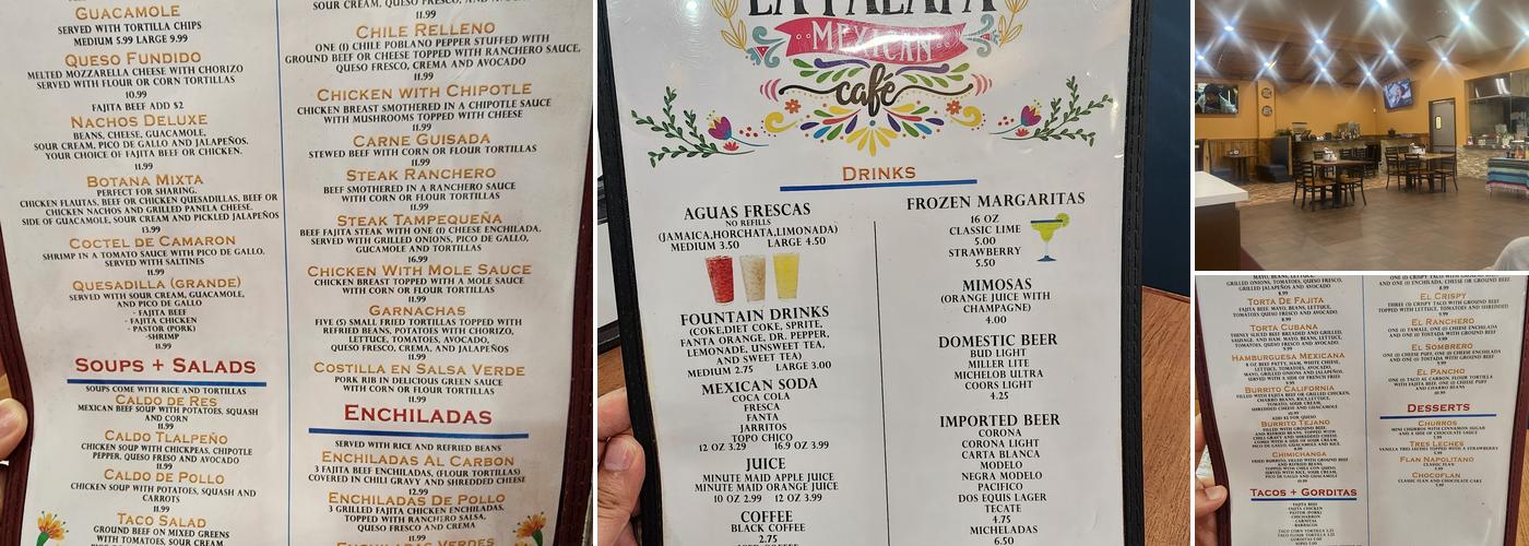 La Palapa Mexican Cafe and Grill Menu