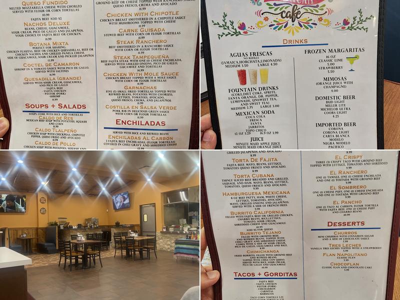 La Palapa Mexican Cafe and Grill Menu