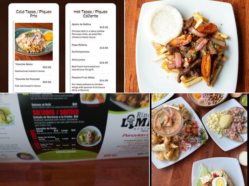 Rincon Limeño Revere Menu