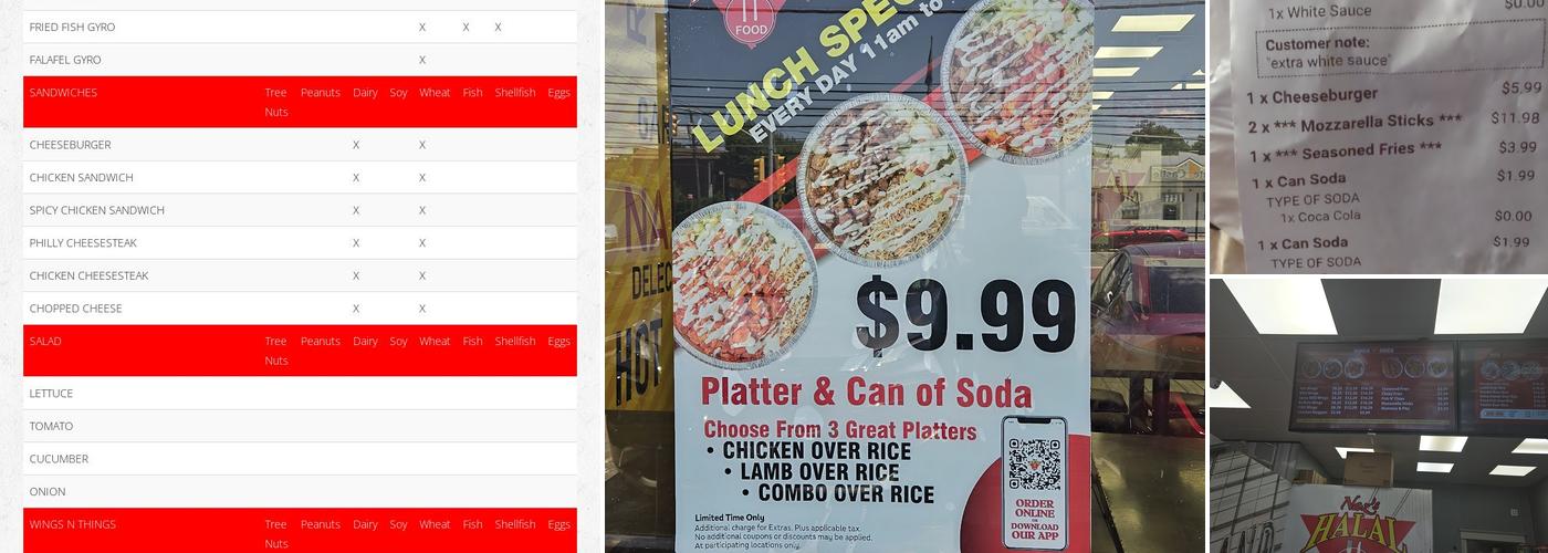 Naz's Halal Food - Staten Island Menu