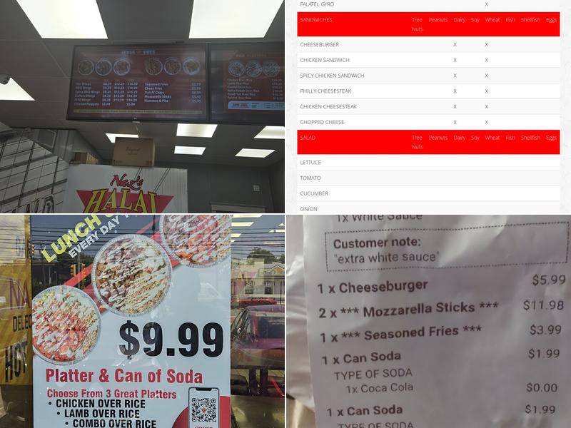 Naz's Halal Food - Staten Island Menu