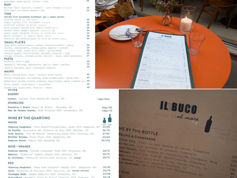 il Buco al Mare Menu
