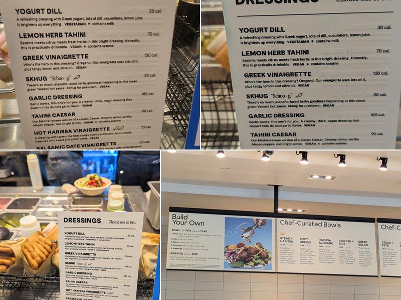 CAVA Menu