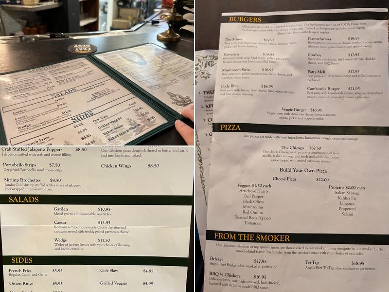 Old 5 Mile House Menu