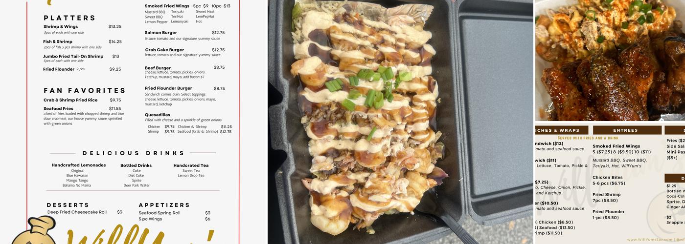 WillYum’s Menu