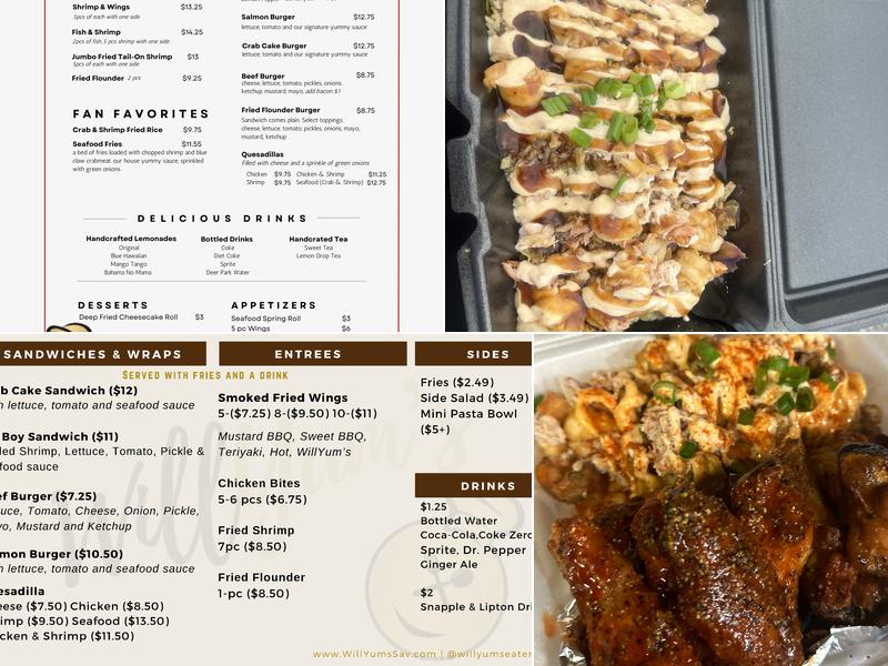 WillYum’s Menu