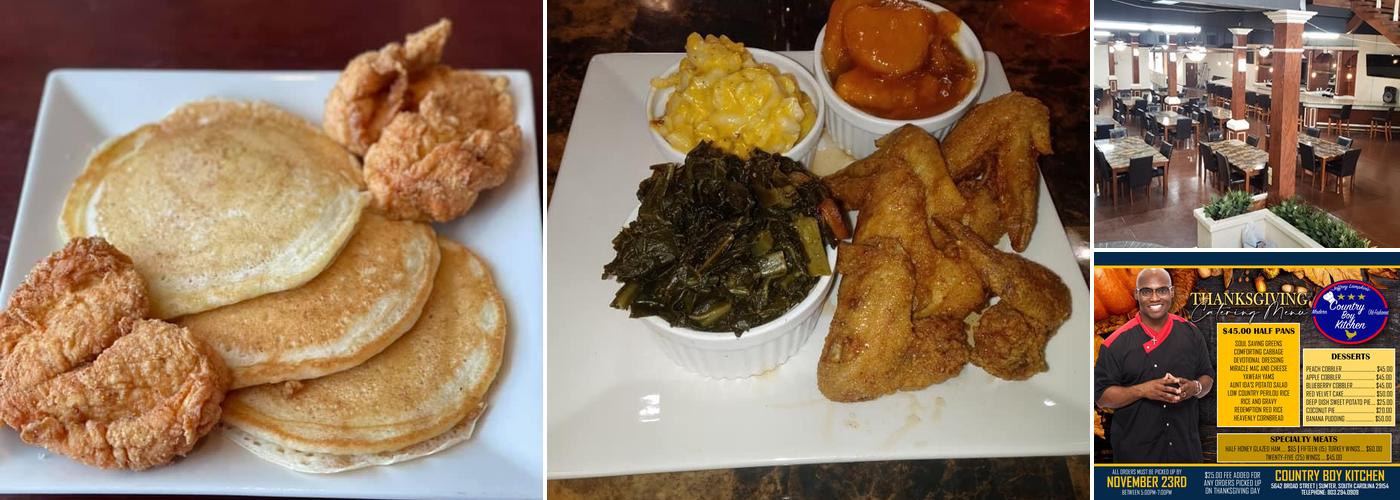 Jeffrey Lampkin's Country Boy Kitchen Bistro Menu