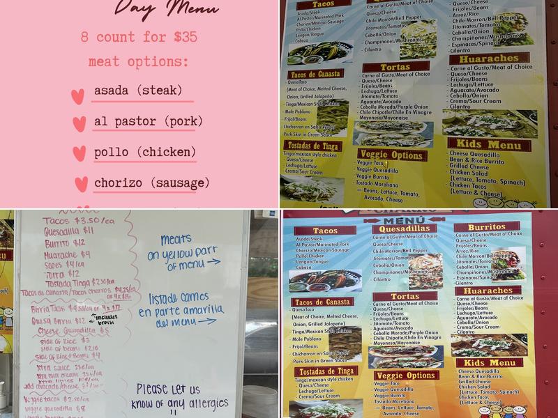 Taqueria Charros Menu