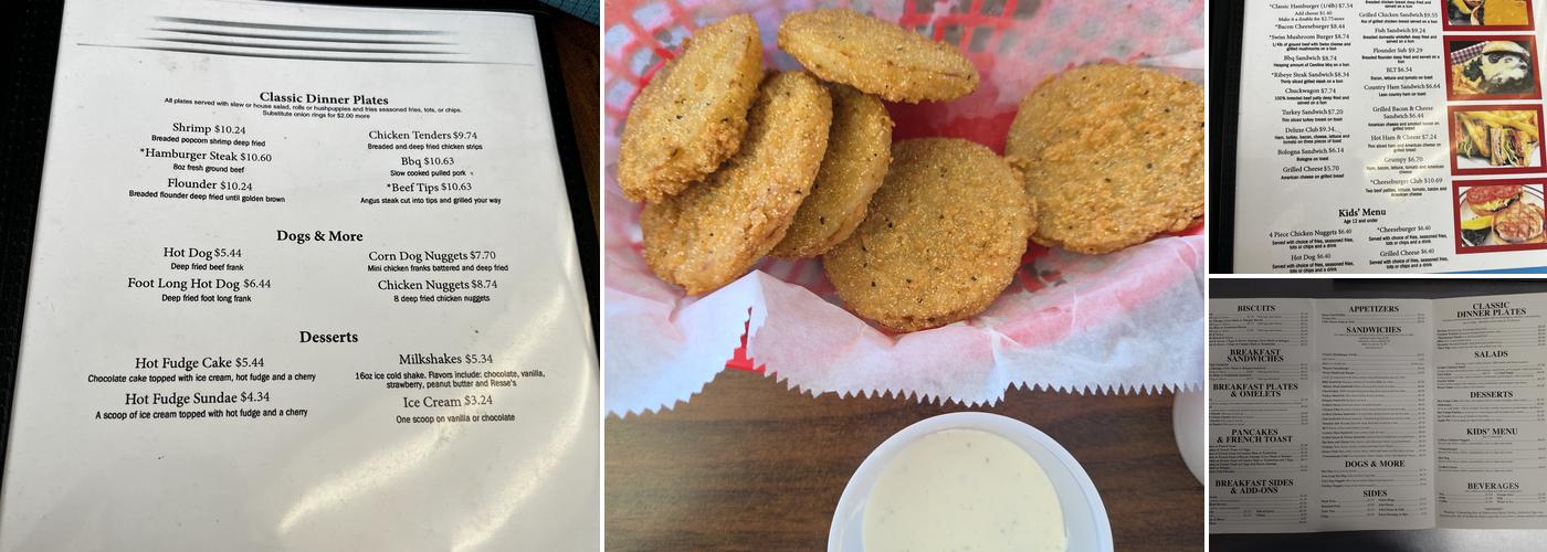 50’s Classic Diner Menu