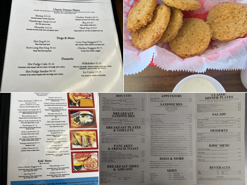 50’s Classic Diner Menu