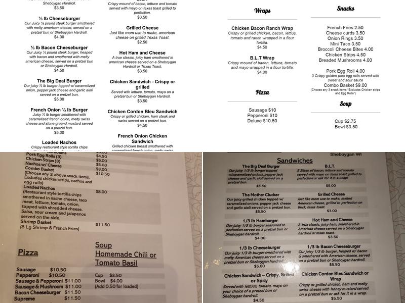 J & J's Hotspot Menu